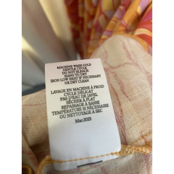 Z Supply Women’s Charmed Linen Blend Midi Dress Summer Resort Size S - Picture 5 of 6